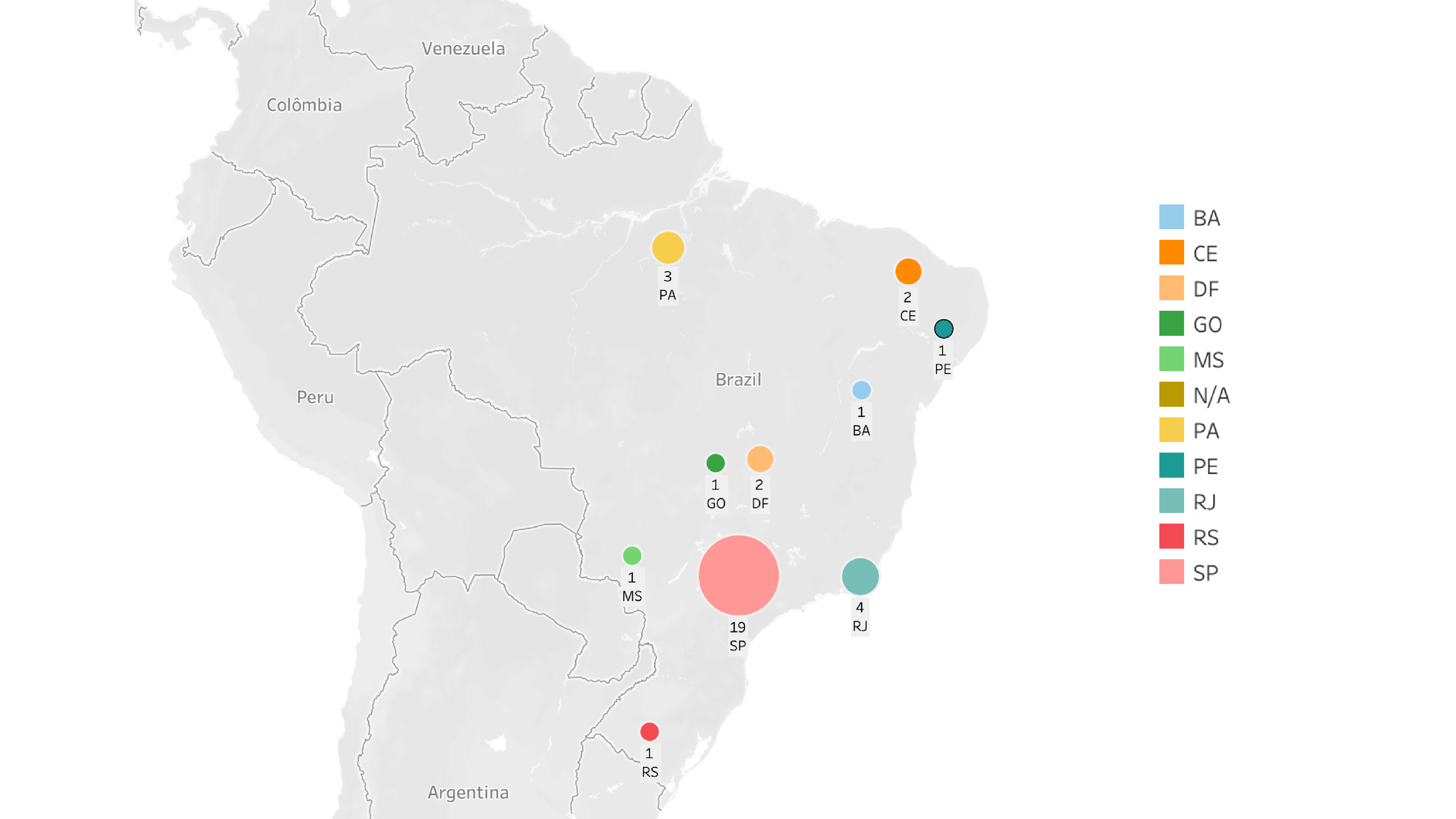 Instituições de Arte: indica a localização compartilhada no campo bio do perfil no Instagram.